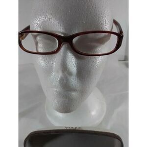 Vogue Eyeglasses Tortoise Shell Rectangular Crystal Design On Both Sides